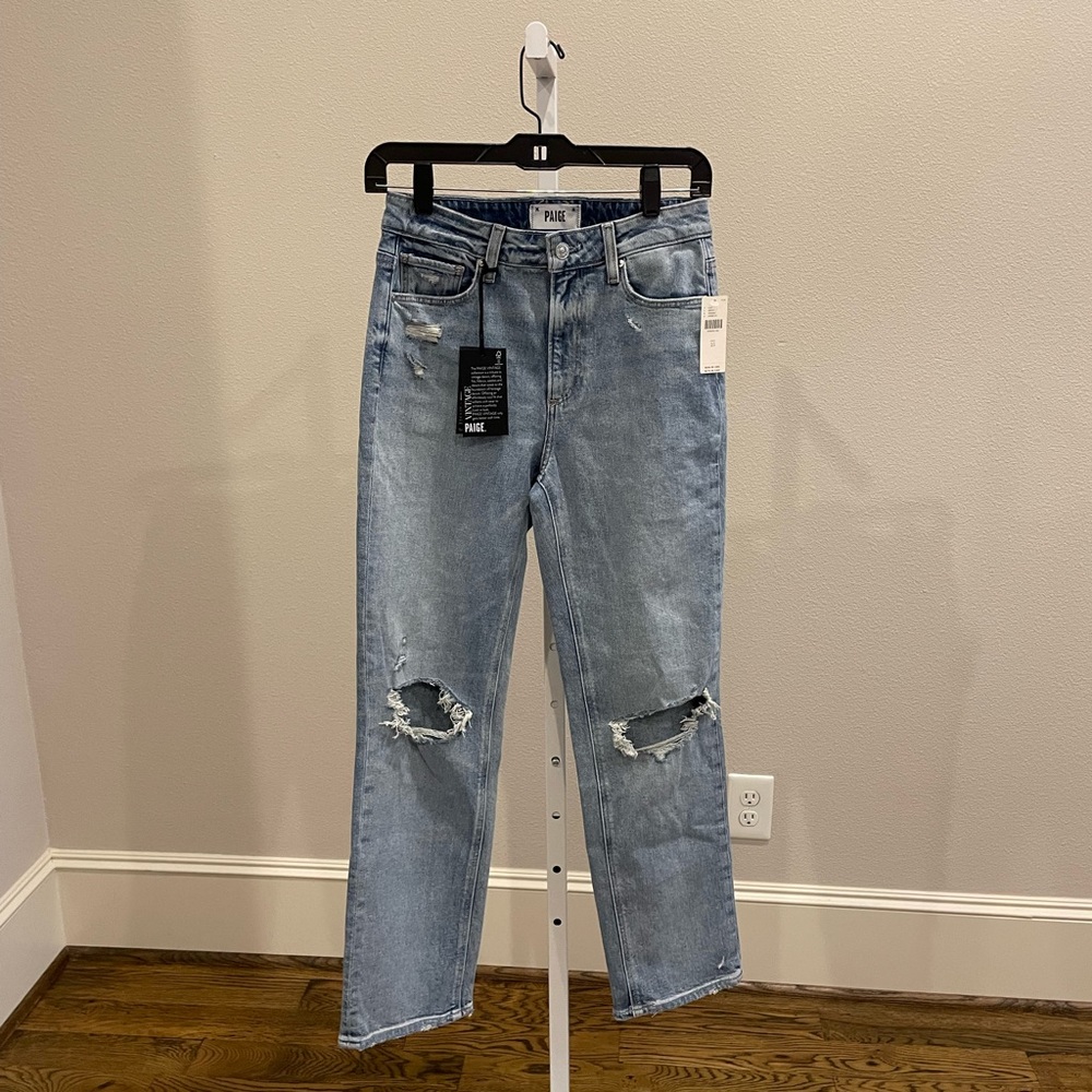 Paige Noella high rise relaxed straight jeans 👖 - Picture 7 of 10
